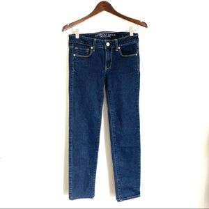 AMERICAN EAGLE Womens 2 Dark Wash Skinny Super Stretch Jeans N9